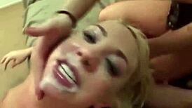 Huge inappropriate threesome with sex toys and fellating