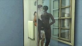 Cartoon and hentai porn: Wet and wild in the shower is Demi