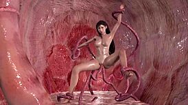 The tentacle monster movie in full 8m Alien teen Tifa