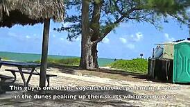 Watch that nasty wife get her bare_ass stuck in public juices