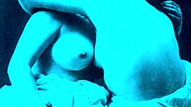 Retro porn video with lesbian threesome and hairy pussy licking