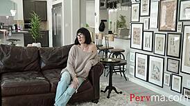 I just want to date a big tittied woman, but in taboo family porn, stepmom needs help with my son
