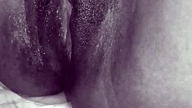 Young lesbian amateur stuffs her pussy with huge dildos