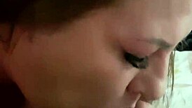 russian redhead passionately sucking my cock