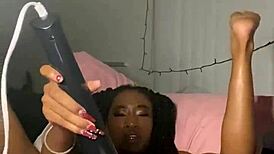 Ebony Teen 18+ Squirts During Wet Masturbation