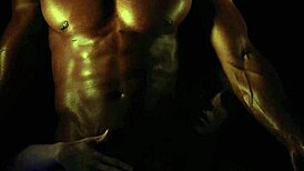 anna de ville bends over in stockings for aaron rock's big black cock doggystyle rimjob and licking