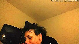 Milf deepthroats massive black cock in studio 6