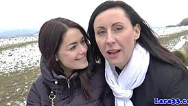 Mature European Woman In Heels And Stockings