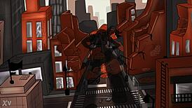 The halloween goddess in tall, huge form