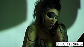 sexy christy mack fingers her tight wet pussy