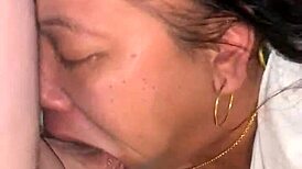 Verified asian woman with big ass in deepthroat scene