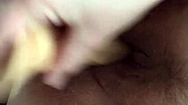 i got my slut wife to ride a big dildo, she's so bbw and chubby, it was intense