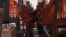 The halloween goddess in tall, huge form