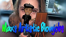 I watch akira shell give me a sloppy pov blowjob with deepthroat and interracial big black cock until I blow a huge load