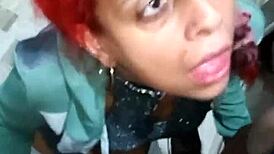 Old Milf Blowjob Queen Drains Cuckold Husband At Bar Cumshot