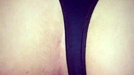 Hey, I support my wife's dick and fuck her until filling her thong with hot cum 😈