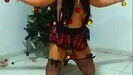 A Submissive Slave Endures Bondage And Humiliation On Christmas