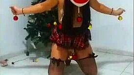 A Submissive Slave Endures Bondage And Humiliation On Christmas