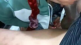 Old Milf Blowjob Queen Drains Cuckold Husband At Bar Cumshot