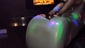 Teen Latina In Latex Dress And Fishnet Stockings Part 2