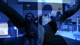 Pornstars rip clothes and strip outdoors!