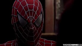 spider-man parody: brooklyn lee deepthroats big cock 🍆