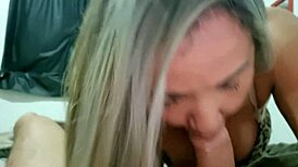 I cummed in her mouth and ass, blonde milf.