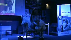 Pornstars rip clothes and strip outdoors!