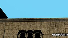 foxy 3d cartoon princess gets double teamed by plumbers in anime hentai