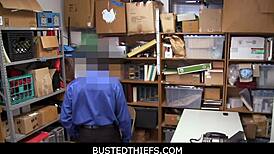 i messed up and made the petite teen strip naked for the mall guard after she stole