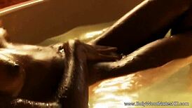 her indian bronze beauty dances sensually with clothes ripped in exotic striptease