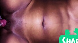 I cum twice on her belly and fuck her filipina ass in anal action