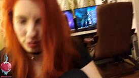 She gives a blowjob and rides cowgirl with her perfect ass in POV.