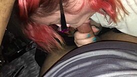 Natalie East Orlando Sucks Stranger Dick and Swallows Hot Cum