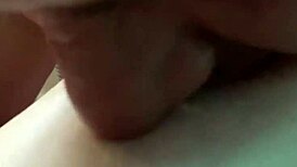 Amateur Exploring Boob Sucking Techniques