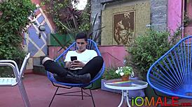 twink latino cums hard after bareback riding session