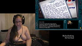 Naked Brunette BBW Scarlet Engages in Detailed Hand Play Fetish with Piercings and Tattoos