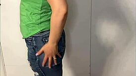 Hot milf rips clothes and fingers shaved wet pussy