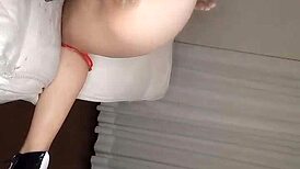 strong anal creampie in the insatiable latina milf's ass, with blowjob and cumshot