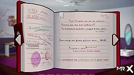 Summertime Saga teen rides cock on bed at night