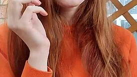 the thrill of smoking with aliceginger, feeling the warmth and relaxation