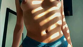 wife with perfect ass in lace lingerie always ready to please her man on homemade video