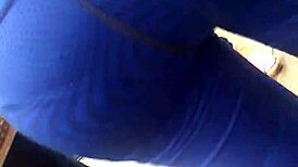 Peruvian Big Ass Model Poses in Huancayo Market