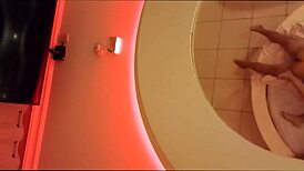 Old milf prostitute takes double penetration in group swing