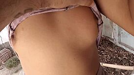 Tight wet pussy dripping with double creampie action