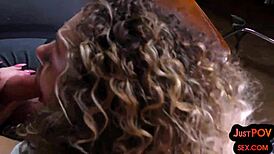 I deepthroat a petite teen in a close-up 3way.