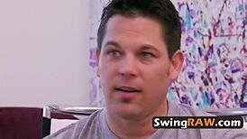 Wild outdoor sex games with horny swinger couples