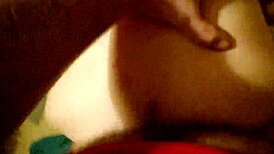 Amateur couple engages in passionate sex with cum on pussy