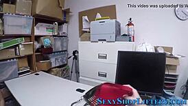 Blonde teen amateur GETS CAUGHT and RAMMED