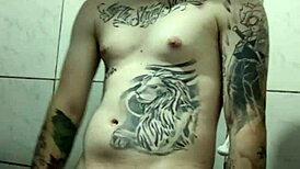 Hey, were you cumming in the shower on video call?